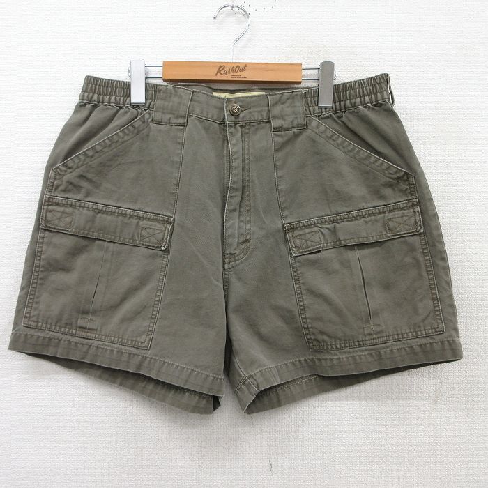 カベラス ショートブッシュパンツ ダック地 グリーン W36 | 古着