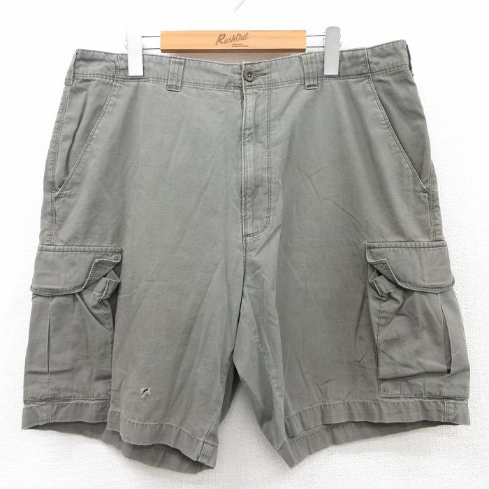 W36★古着 ウールリッチ WOOLRICH ショート カーゴ パンツ ショーツ メンズ コットン グレー系 25jun14 中古 ボトムス 短パン ショーパン