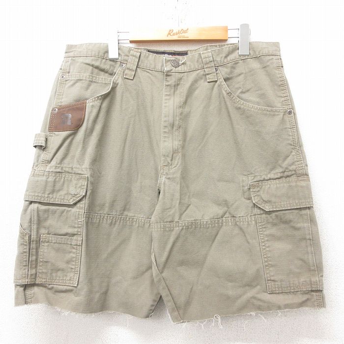 ラングラー ショートカーゴパンツ リップストップ ベージュ W36 | 古着