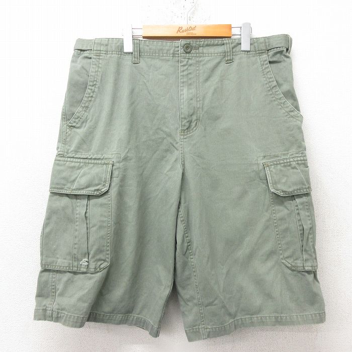 STEVE&BARRYS ショートカーゴパンツ グリーン W39 | 古着