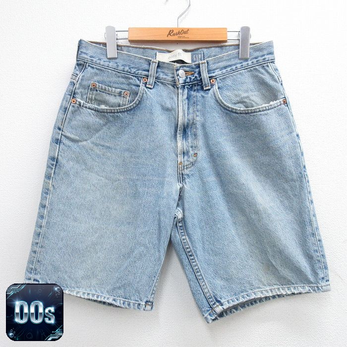【50%OFF】ギャップ 00s ショートパンツ ネイビーデニム W32 | 古着