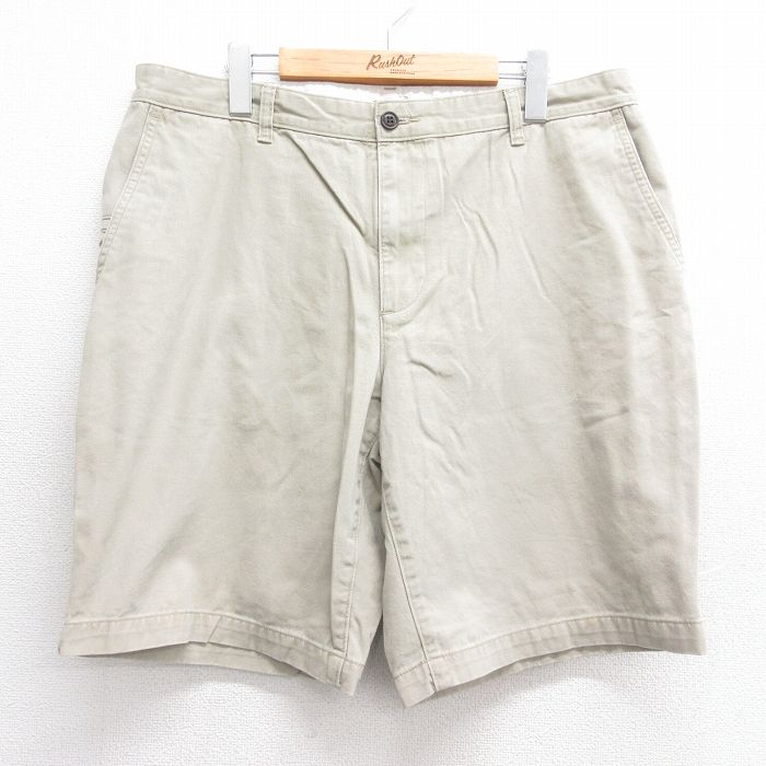 【20%OFF】W36★古着 ドッカーズ ショート パンツ ショーツ メンズ コットン ベージュ カーキ 25jun16 中古 ボトムス 短パン ショーパン ハーフ