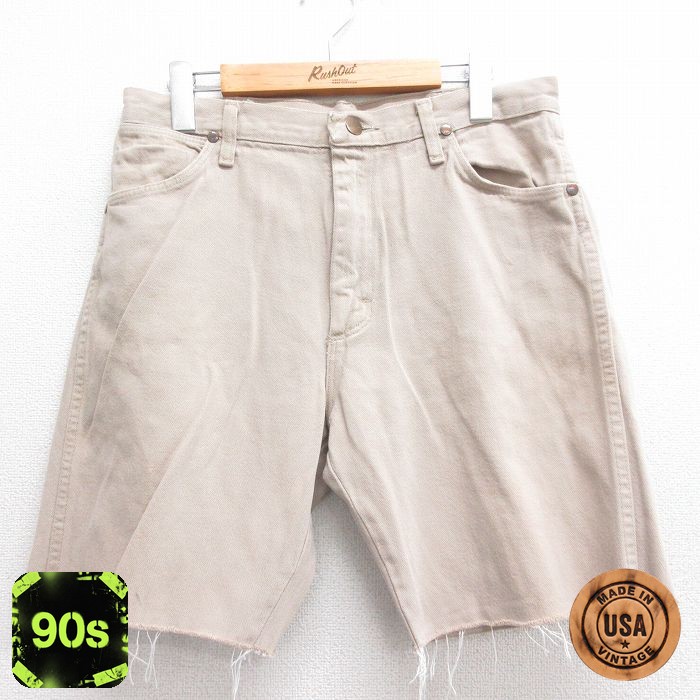 ラングラー 90s ショートパンツ ベージュ W32 | 古着
