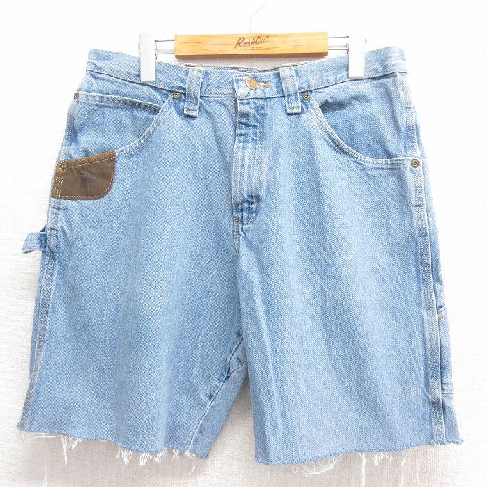Wrangler ショートペインターパンツ ネイビー W33 | 古着