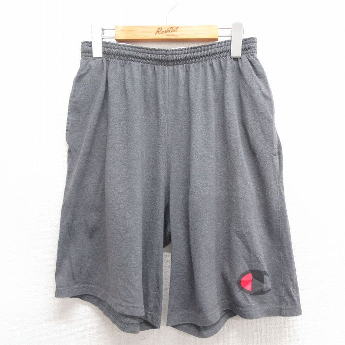 チャンピオン ショートパンツ ワンポイントロゴ グレー W31 | 古着