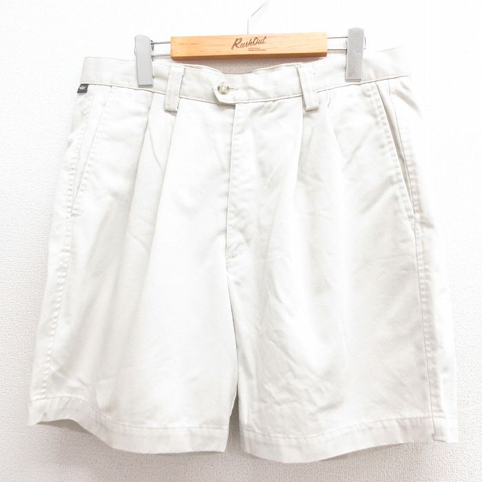 W34★古着 ドッカーズ ショート チノ パンツ チノパン ショーツ メンズ 薄ベージュ カーキ 25jun18 中古 ボトムス 短パン ショーパン