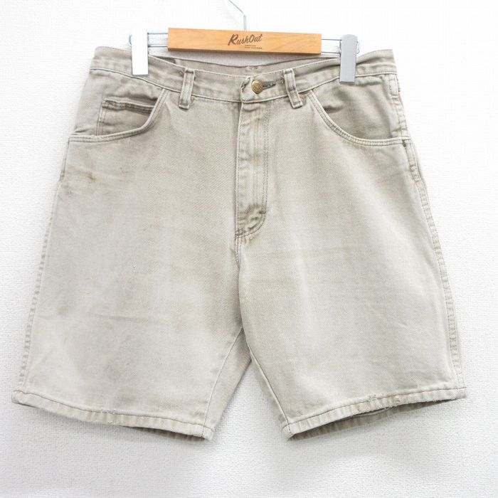 ラングラー 90s ショートパンツ ヒゲ ベージュ W32 | 古着