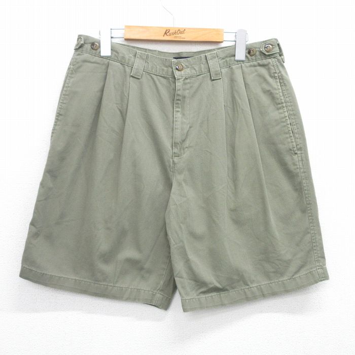 W34★古着 ドッカーズ ショート チノ パンツ ショーツ チノパン メンズ 00年代 00s コットン ベージュ系 カーキ 25jun23 中古 ボトムス 短パン ショーパン