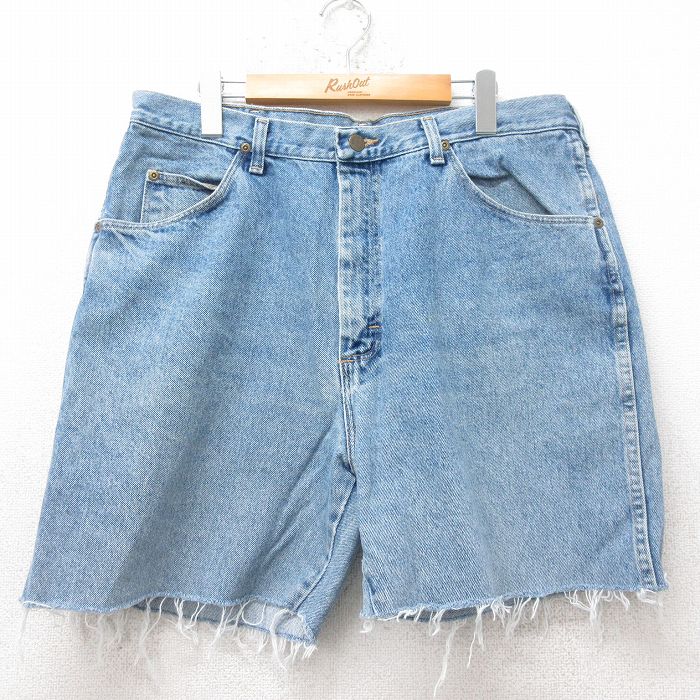ラングラー 00s ショートパンツ ヒゲ ネイビー W36 | 古着