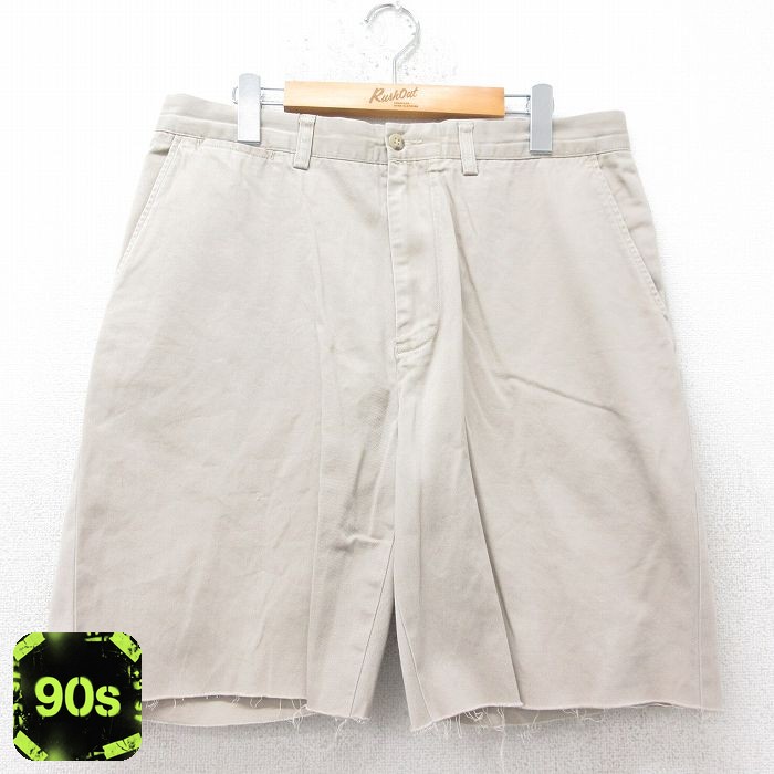 【50%OFF】ラルフローレン 90s チノパン ショーツ PROSPECT ベージュ W34 | 古着