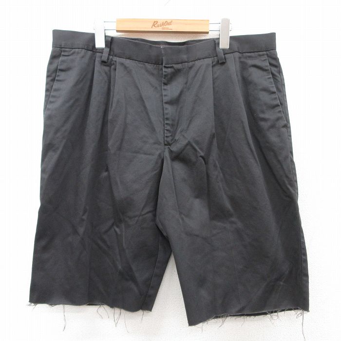 W38★古着 ドッカーズ ショート パンツ ショーツ メンズ コットン 濃グレー 25jul17 中古 ボトムス 短パン ショーパン ハーフ