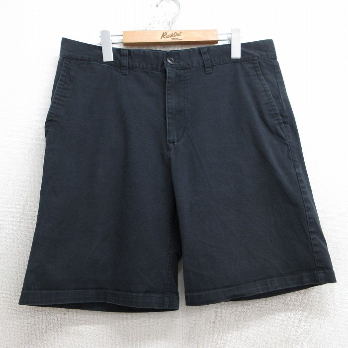 【50%OFF】W36★古着 ナイキ NIKE ショート パンツ ショーツ メンズ 黒 ブラック 25jul17 中古 ボトムス 短パン ショーパン ハーフ