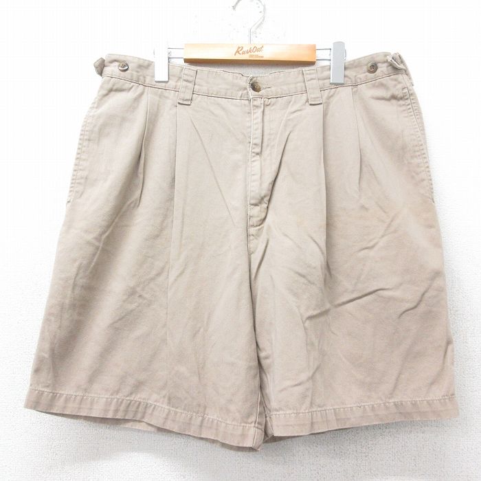 W37★古着 ドッカーズ ショート パンツ ショーツ メンズ 00年代 00s 濃ベージュ カーキ 25jul18 中古 ボトムス 短パン ショーパン ハーフ