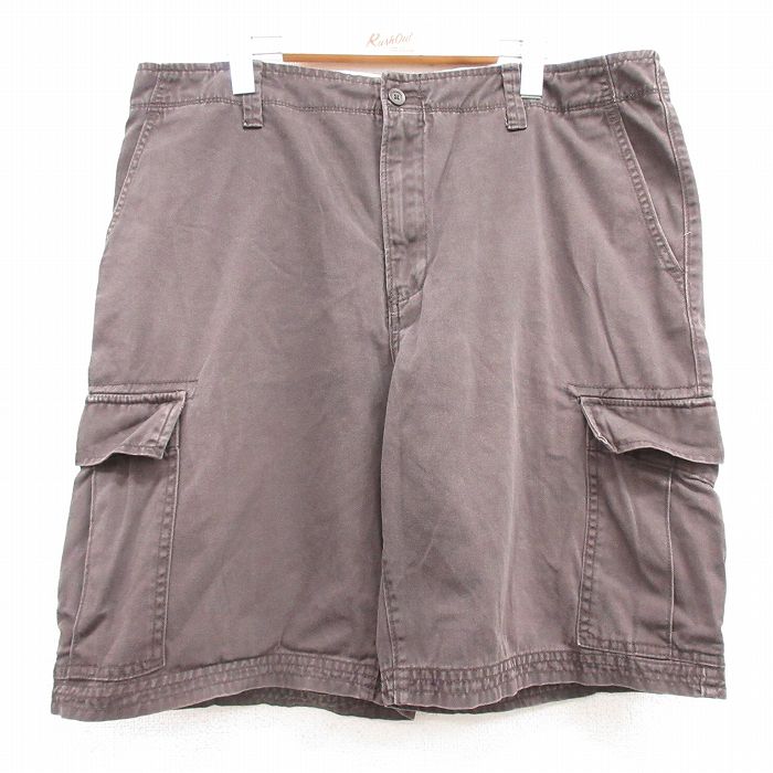 【50%OFF】W37★古着 ギャップ GAP ショート カーゴ パンツ ショーツ メンズ コットン 茶 ブラウン 25jul18 中古 ボトムス 短パン ショーパン