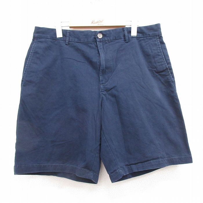 【50%OFF】W36★古着 オールドネイビー OLD NAVY ショート パンツ ショーツ メンズ 紺 ネイビー 25jul18 中古 ボトムス 短パン ショーパン ハーフ