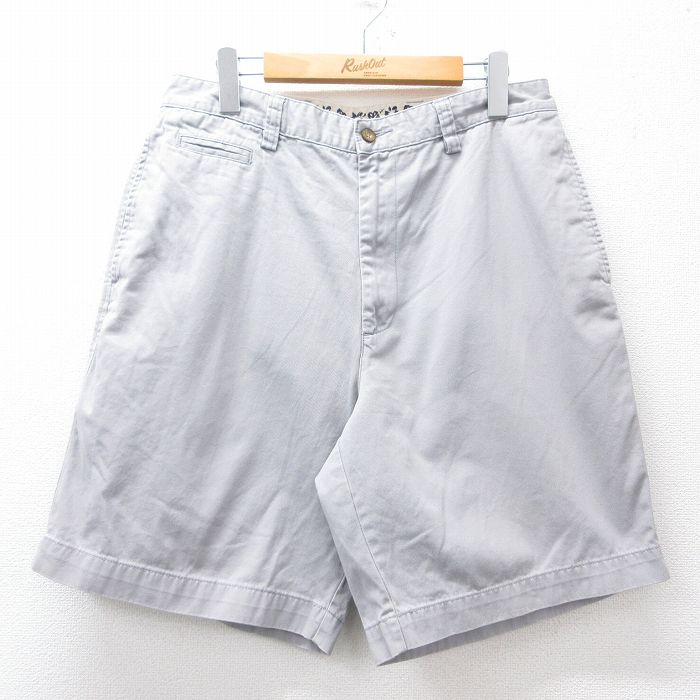 W32★古着 アリゾナジーンズ ショート パンツ ショーツ メンズ 00年代 00s コットン 薄グレー 25jul29 中古 ボトムス 短パン ショーパン ハーフ