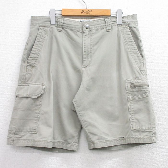 コロンビア 00s ショートカーゴパンツ ベージュ W36 | 古着