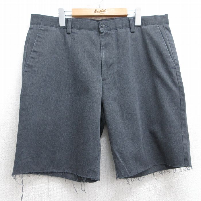 W38★古着 ドッカーズ ショート パンツ ショーツ メンズ 濃グレー 25jul31 中古 ボトムス 短パン ショーパン ハーフ