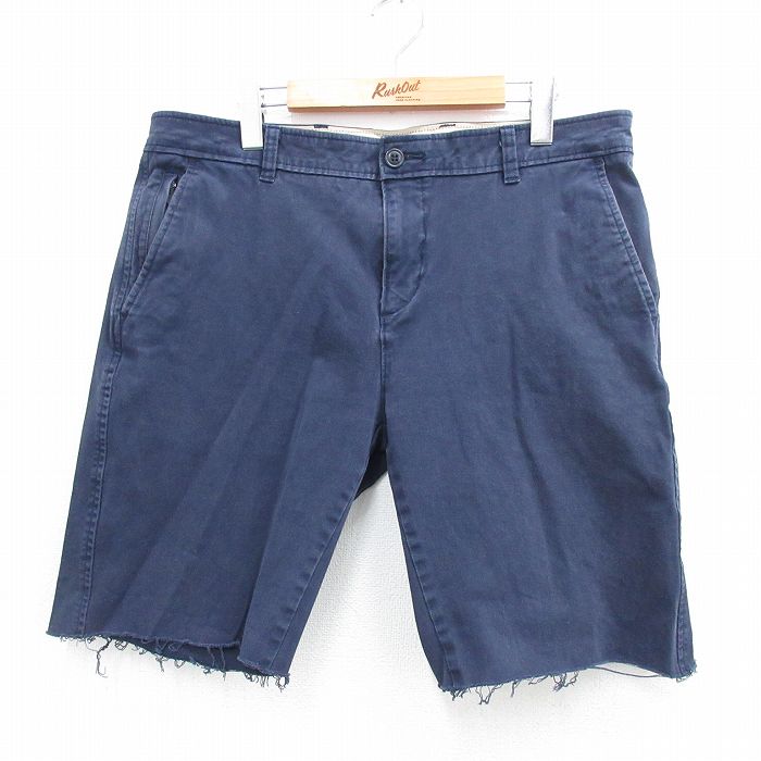 W36★古着 ドッカーズ ショート パンツ ショーツ メンズ 紺 ネイビー 25aug02 中古 ボトムス 短パン ショーパン ハーフ