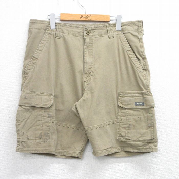 ラングラー ショートカーゴパンツ ベージュ W36 | 古着