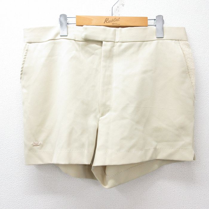 【20%OFF】W36★古着 ショート パンツ ショーツ メンズ タロン ベージュ カーキ 25aug20 中古 ボトムス 短パン ショーパン ハーフ
