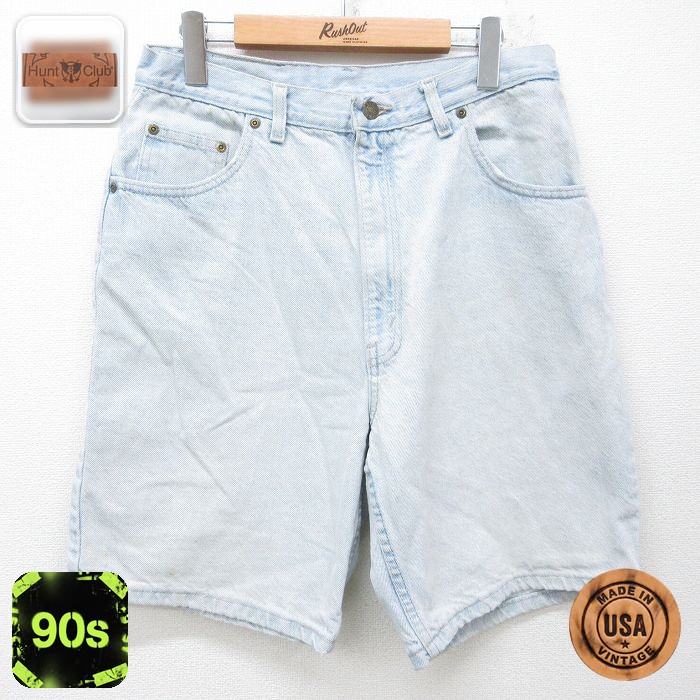 90s ショートパンツ デニム ネイビー 実寸W33 | 古着