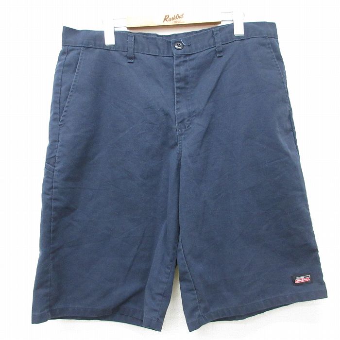 ディッキーズ ショートワークパンツ ネイビー 実寸W36 | 古着