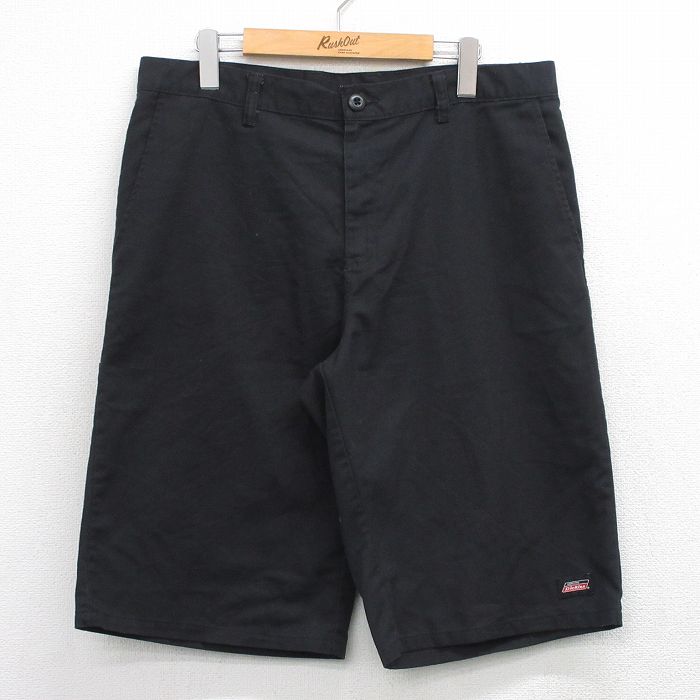 ディッキーズ ショートワークパンツ ブラック 実寸W34 | 古着