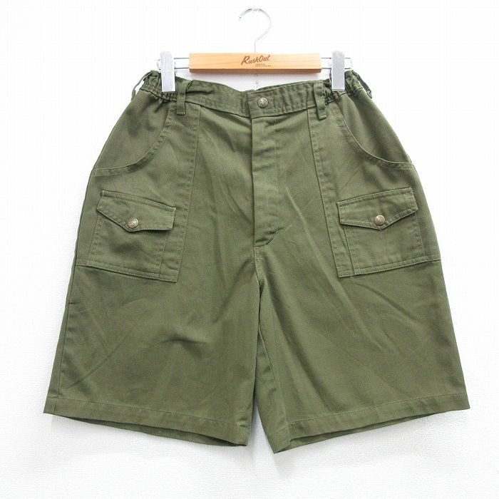 実寸W30 ショートパンツ ボーイスカウト グリーン | 古着