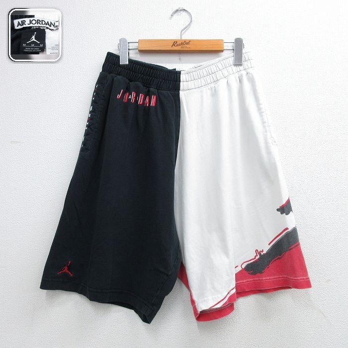 エアジョーダン ハーフパンツ マイケルジョーダン ブラック 実寸W32 | 古着