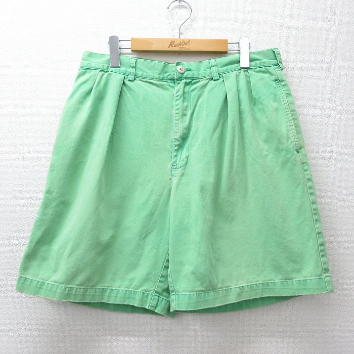 ラルフローレン 90s ショートチノパンツ TYLER 黄緑 W34 | 古着