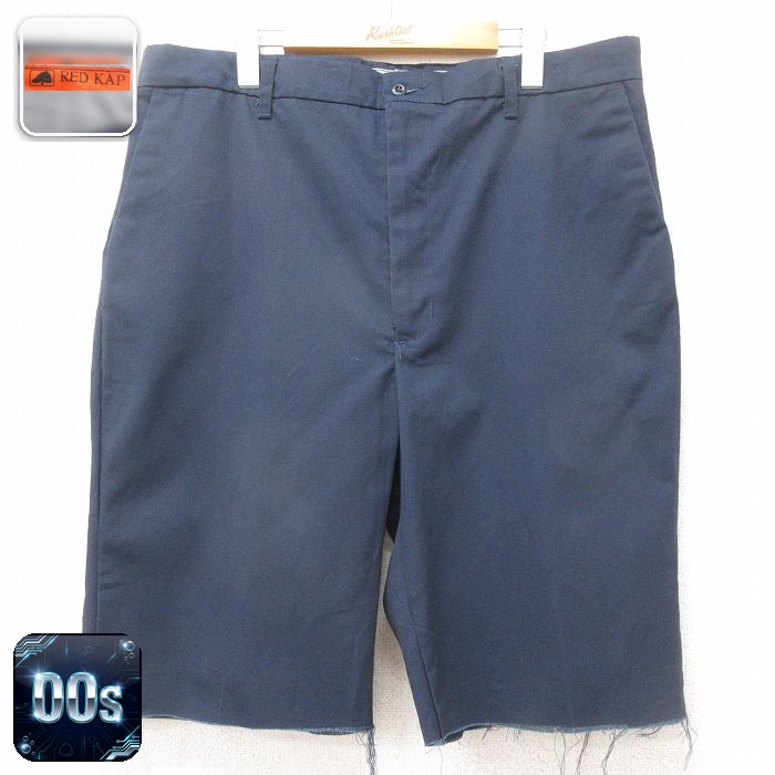 レッドキャップ 00s ショートワークパンツ ネイビー 実寸W38 | 古着