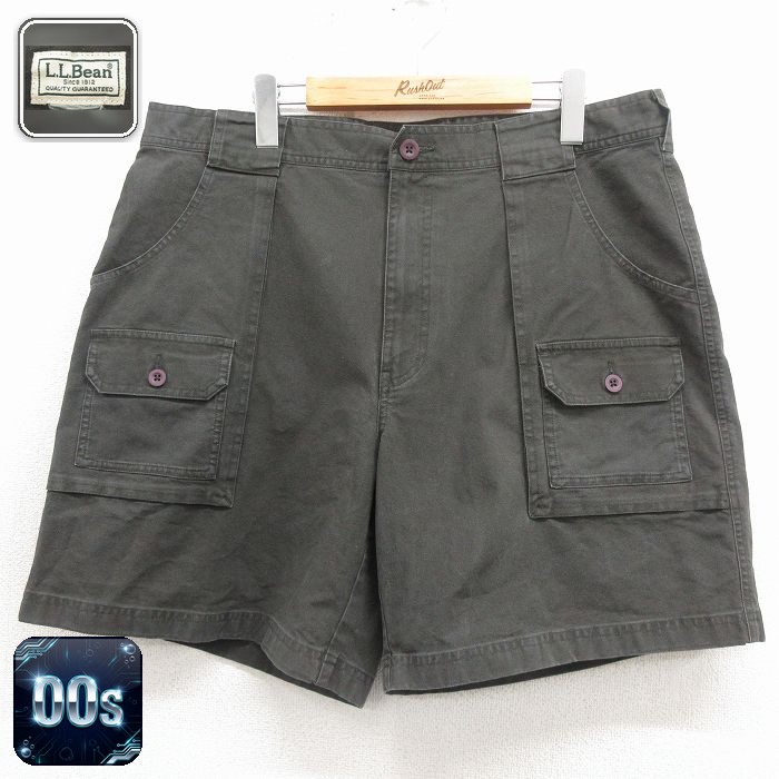 エルエルビーン 00s ショートパンツ グリーン 実寸W38 | 古着