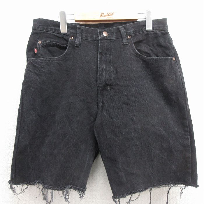 レッドキャップ ショートパンツ デニム ブラック W34 | 古着
