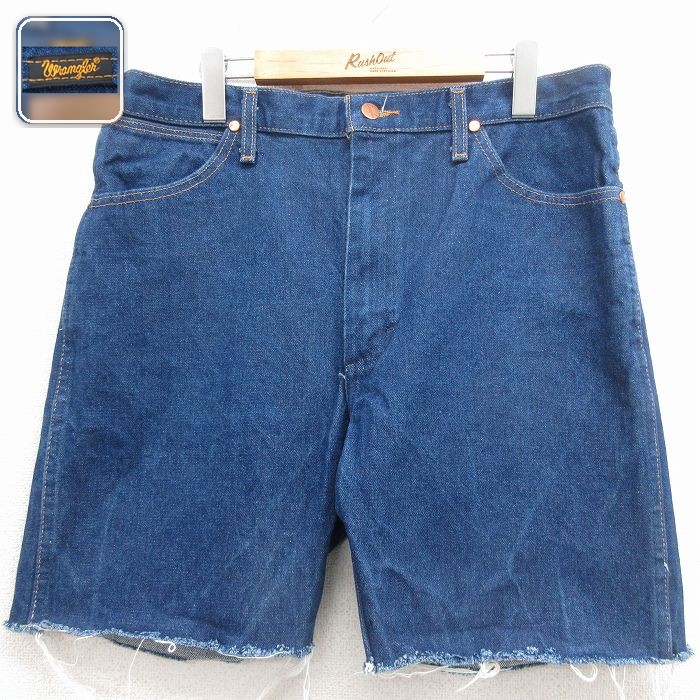 ラングラー ショートパンツ ネイビー 実寸W35 | 古着