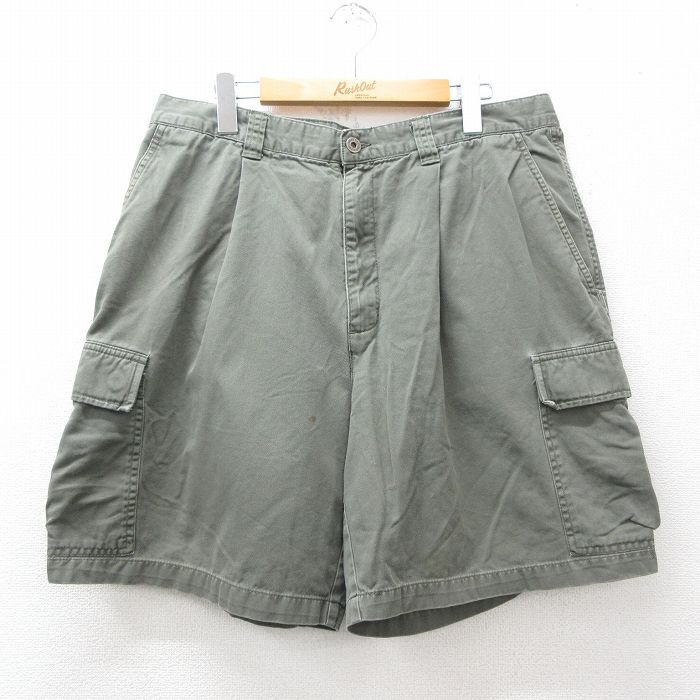 ドッカーズ ショートカーゴパンツ グリーン W35 | 古着