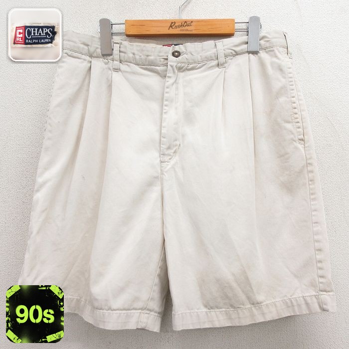 ラルフローレン 90s ショートチノパンツ ベージュ 実寸W31 | 古着