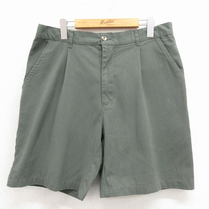 ピューリタン 00s ショートパンツ 濃グリーン W34 | 古着