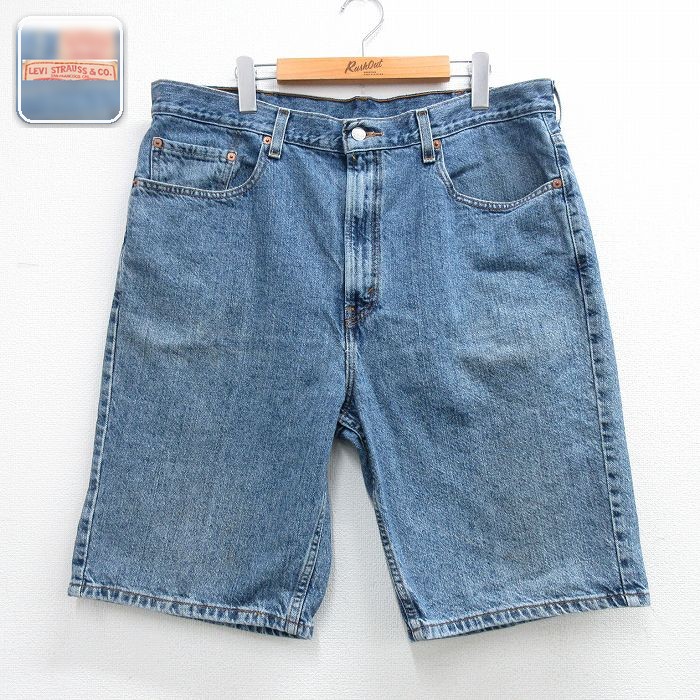 リーバイス505 ショートパンツ ネイビー 実寸W38 | 古着