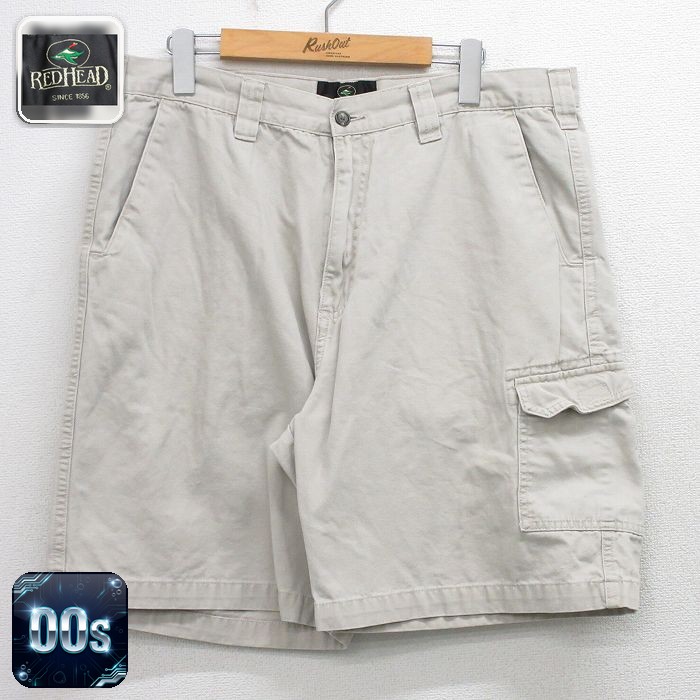 レッドヘッド 00s ショートパンツ ベージュ 実寸W36 | 古着