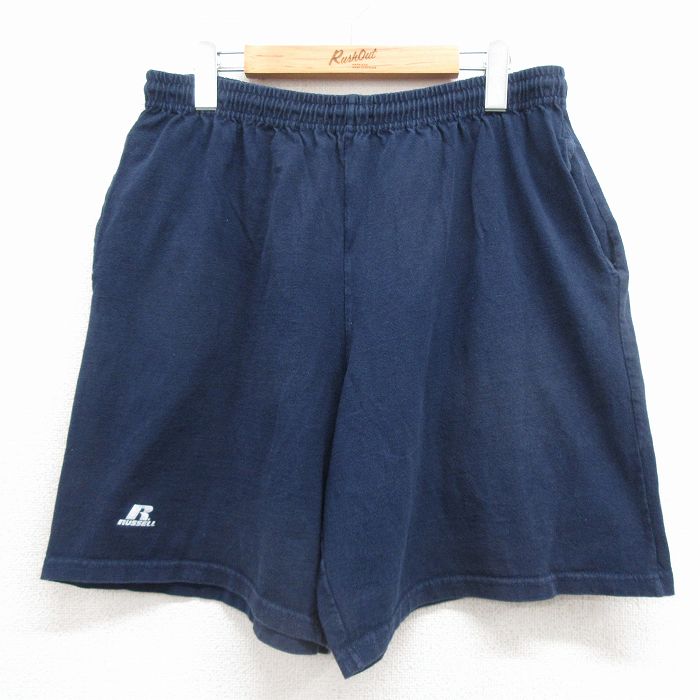 ラッセル 00s ショートパンツ ワンポイントロゴ ネイビー W33 | 古着