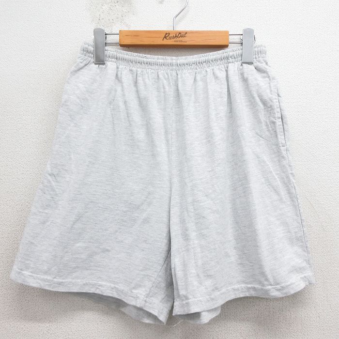 W32★古着 PLUMA ショート パンツ ショーツ メンズ 00年代 00s 無地 グレー 霜降り 26apr27