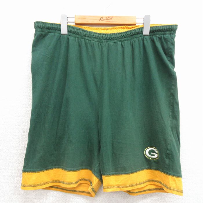 NFL グリーンベイパッカーズ 90s ショートパンツ 緑 W37 | 古着