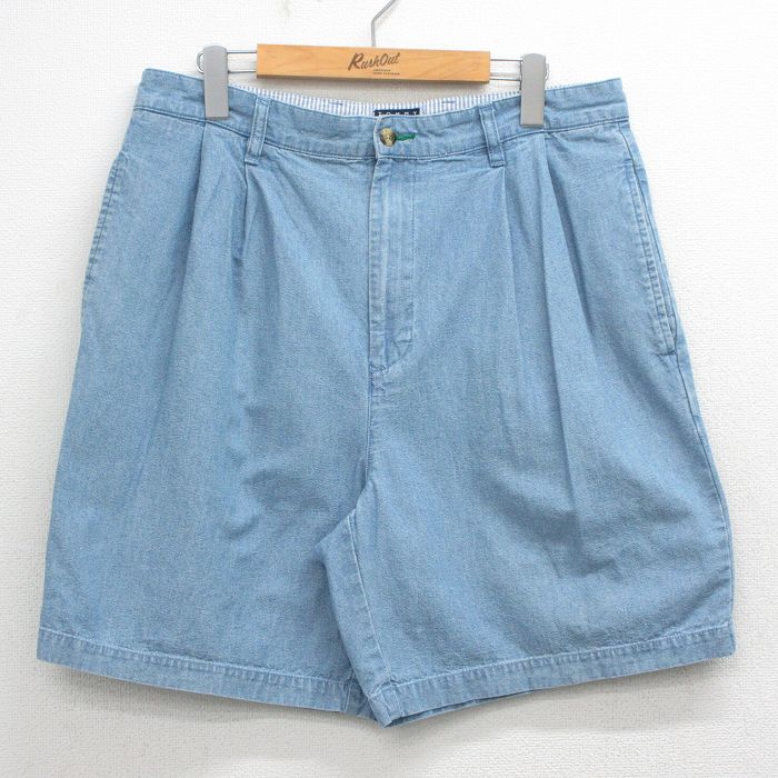 トミーヒルフィガー 90s ショートパンツ ワンポイントロゴ ネイビー W34 | 古着