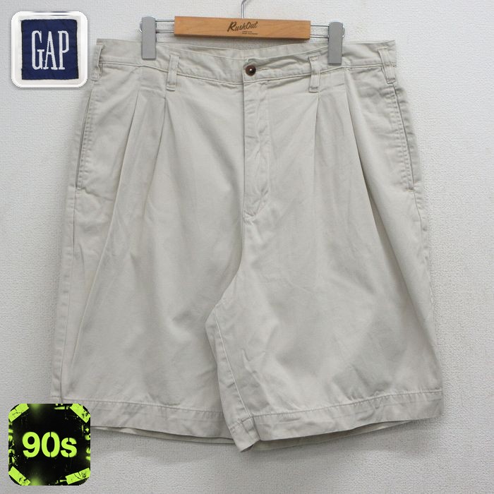 ギャップ 90s ショートパンツ ベージュ 実寸W36 | 古着