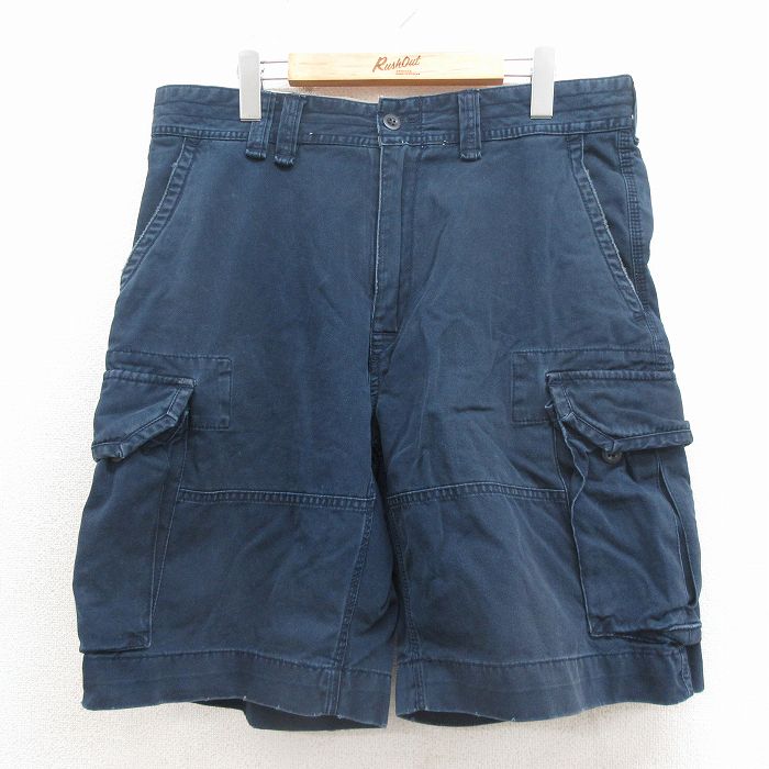 ラルフローレン 90s ショートチノパンツ ネイビー W35 | 古着