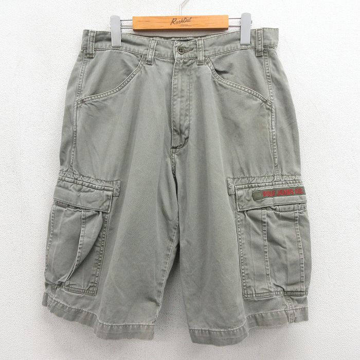 ラルフローレン W33 ハーフカーゴパンツ グレー | 古着
