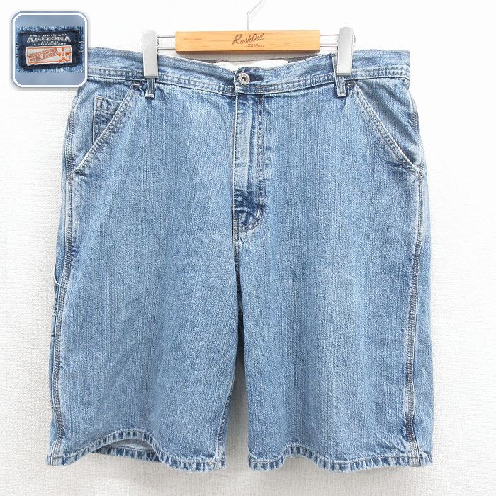 アリゾナジーンズ ショートペインターパンツ ネイビー 実寸W36 | 古着