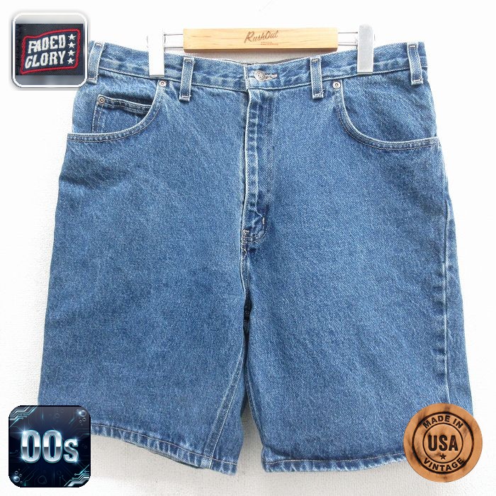 FADED GLORY 00s ショートパンツ デニム ネイビー 実寸W36 | 古着