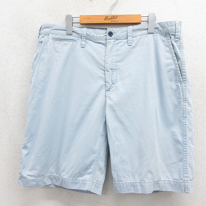 ラルフローレン ショートパンツ ワンポイントロゴ ライトブルー W36 | 古着